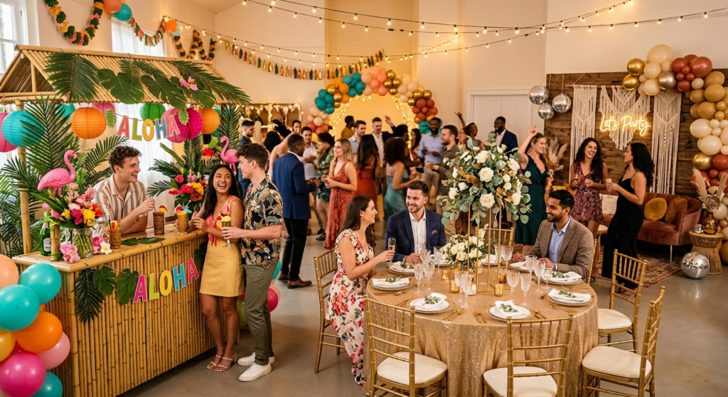 De bedste festtemaer til private arrangementer